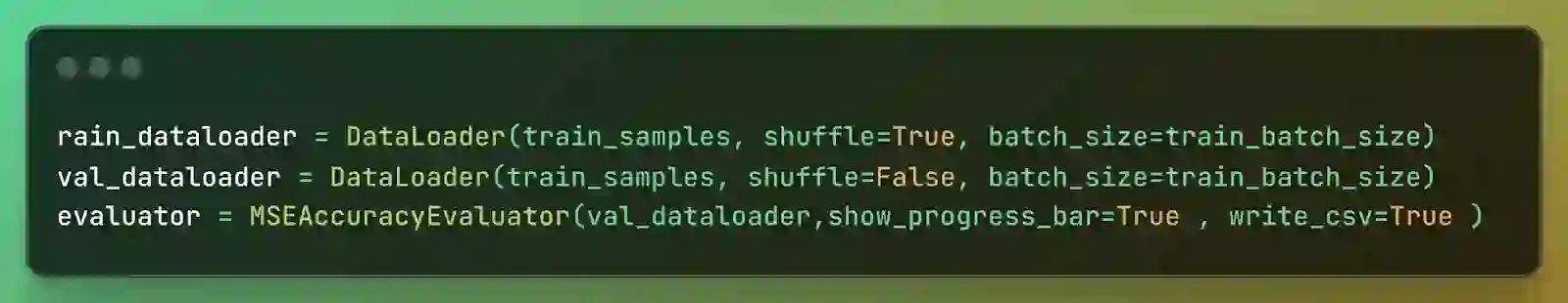 Create Training DataLoader
